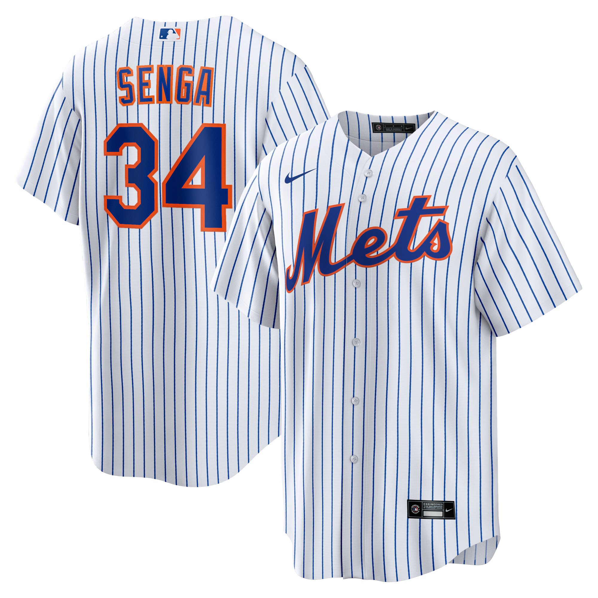 New York Mets Kodai Senga White/Royal Home Player MLB Jersey Men's