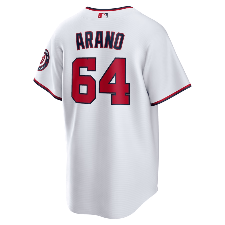 V?ctor Arano 64 Washington Nationals Home White MLB Jersey Men's