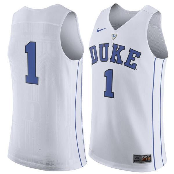 Duke Blue Devils White NCAA Jersey Men's