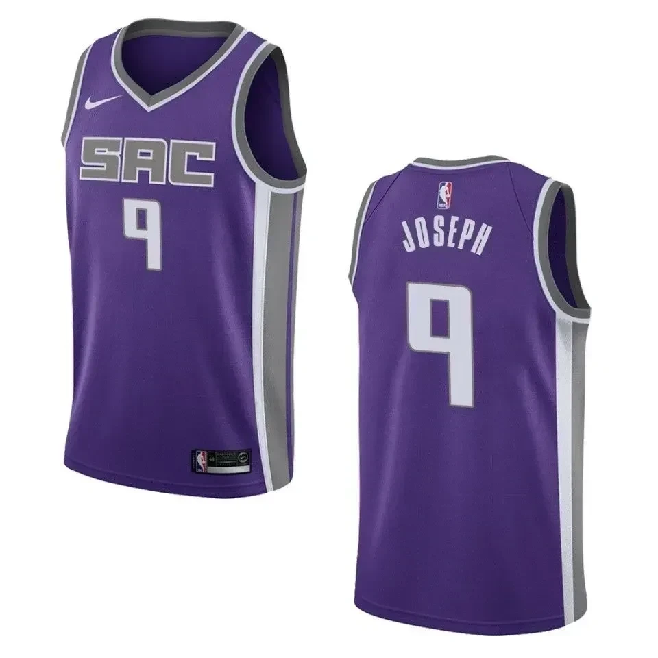 Sacramento Kings 9 Cory Joseph Icon Swingman Purple NBA Jersey Men's