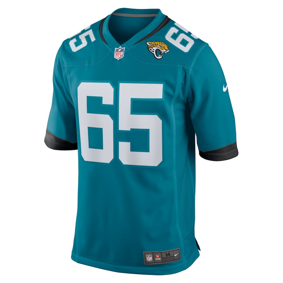 Mitch Morse 65 Jacksonville Jaguars Alternate Game Teal NFL Jersey Men's