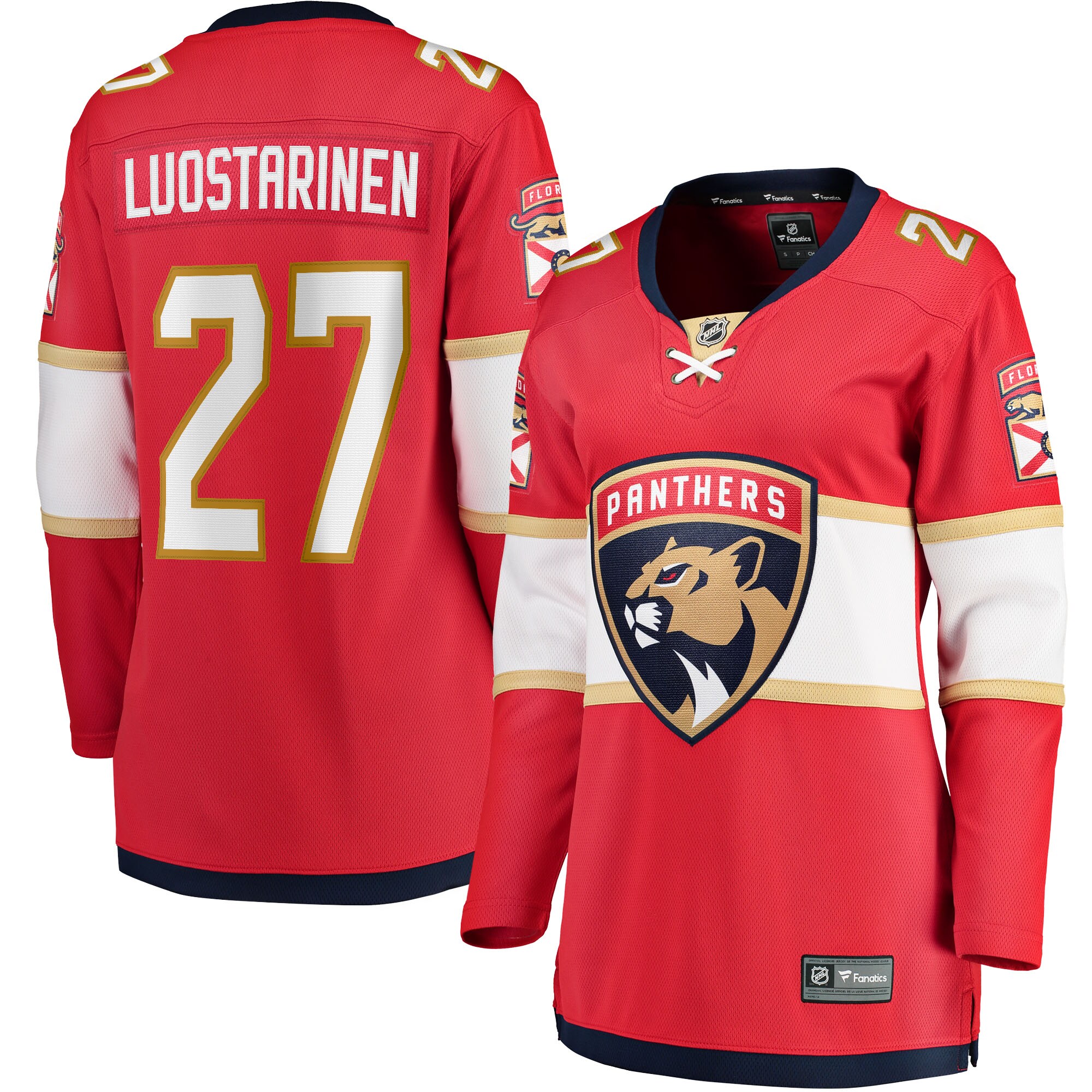 Florida Panthers Eetu Luostarinen Red Home Breakaway Player NHL Jersey Women's