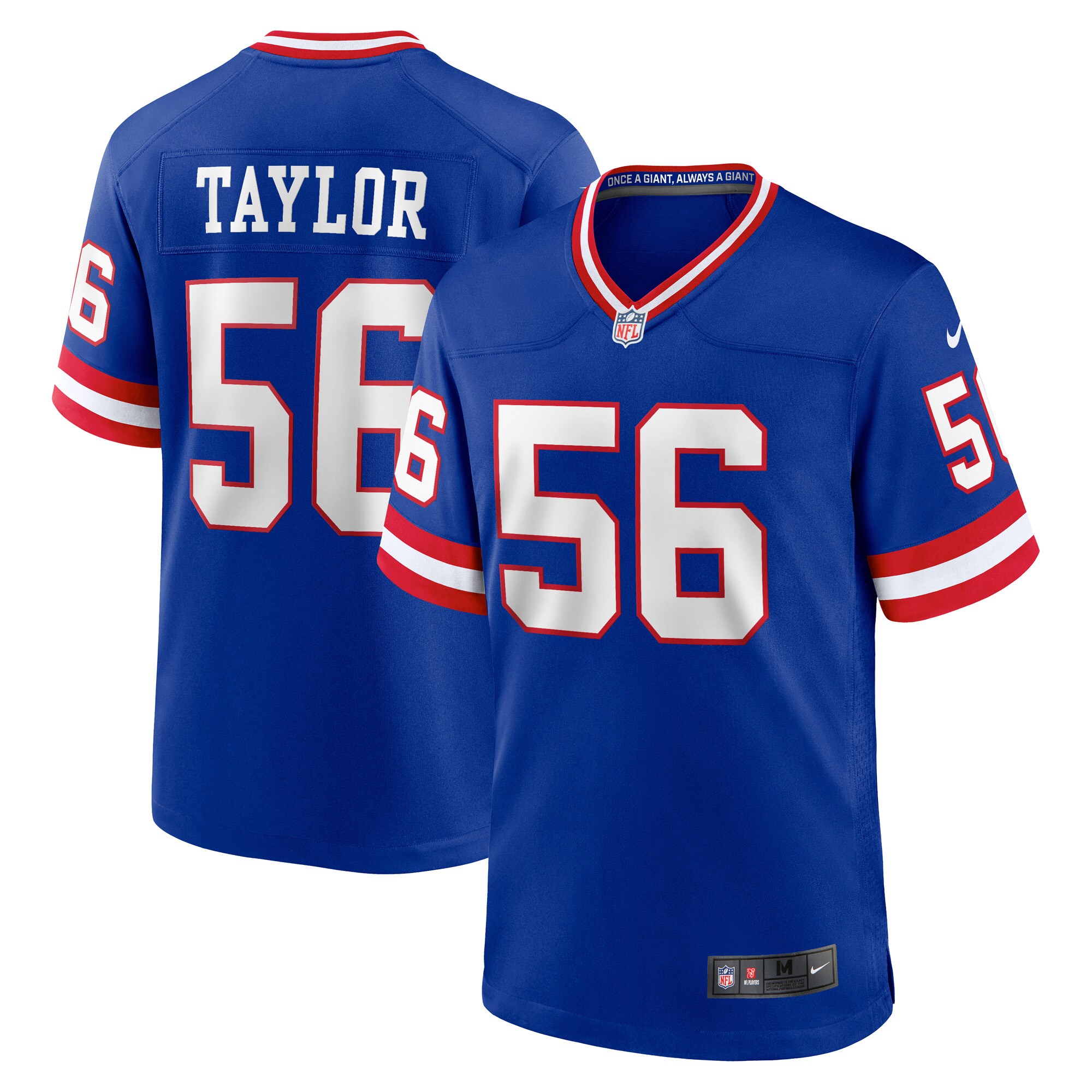 New York Giants Lawrence Taylor Royal Classic Retired Player Game NFL Jersey Men's