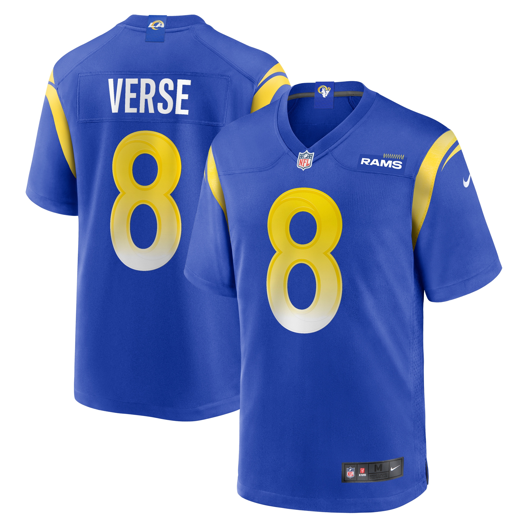 Los Angeles Rams Jared Verse Royal Player Game NFL Jersey Men's