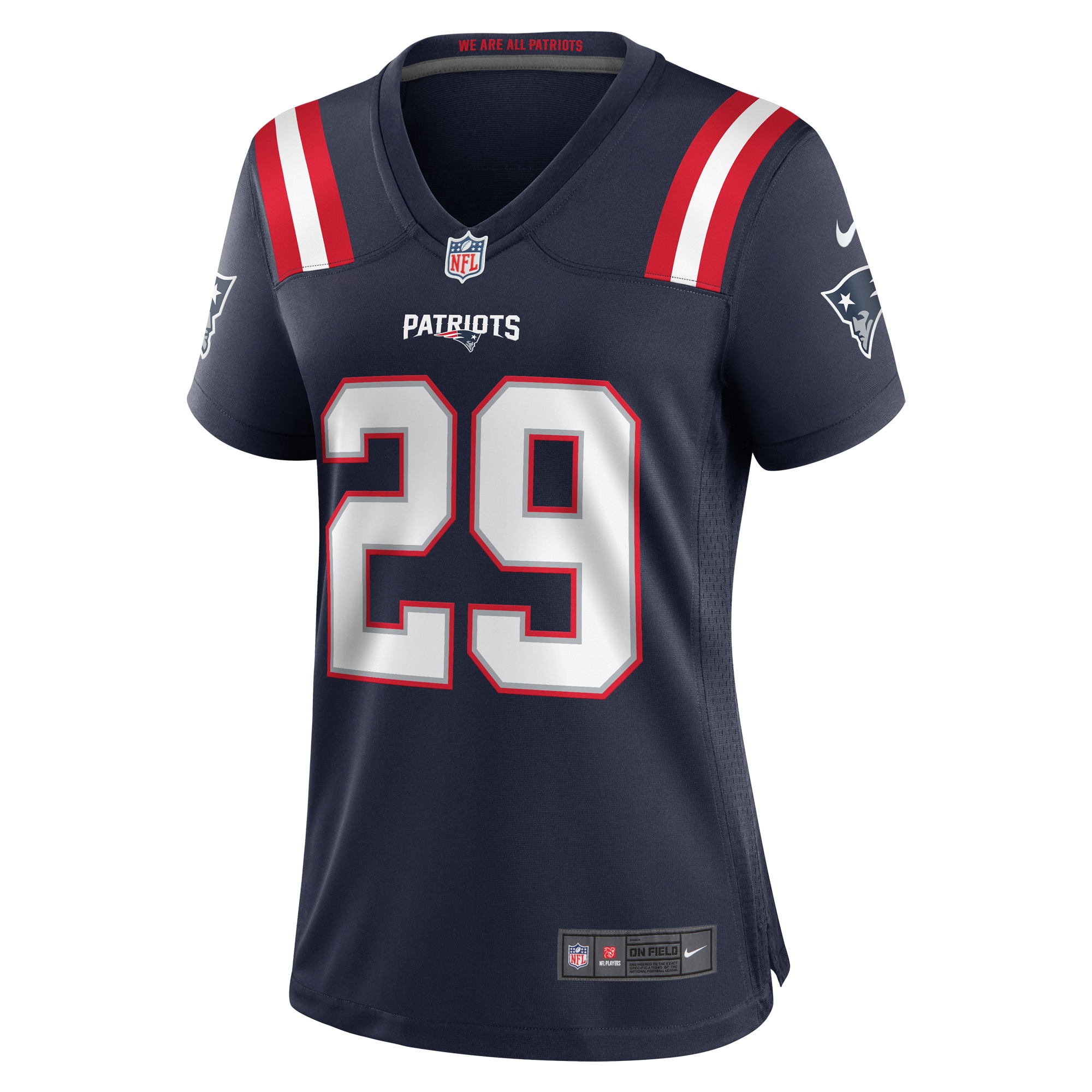 New England Patriots JC Jackson Navy Game NFL Jersey Women's