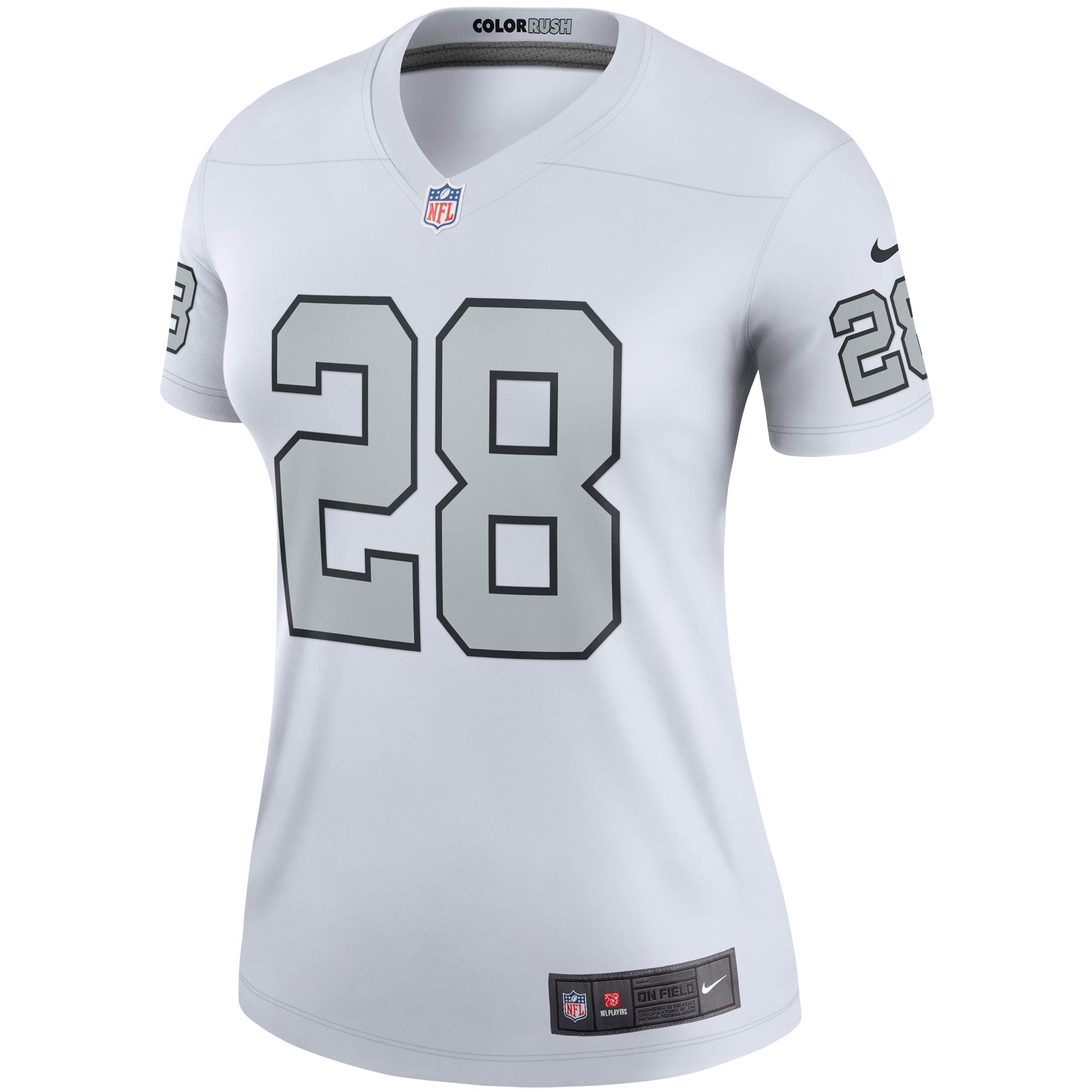 Las Vegas Raiders Josh Jacobs White Alternate Legend Player Performance Top NFL Jersey Women's