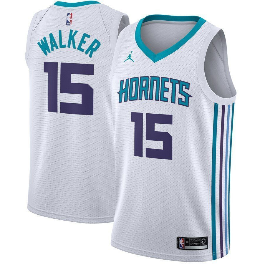 Kemba Walker Charlotte Hornets Swingman White Association Edition NBA Jersey Men's