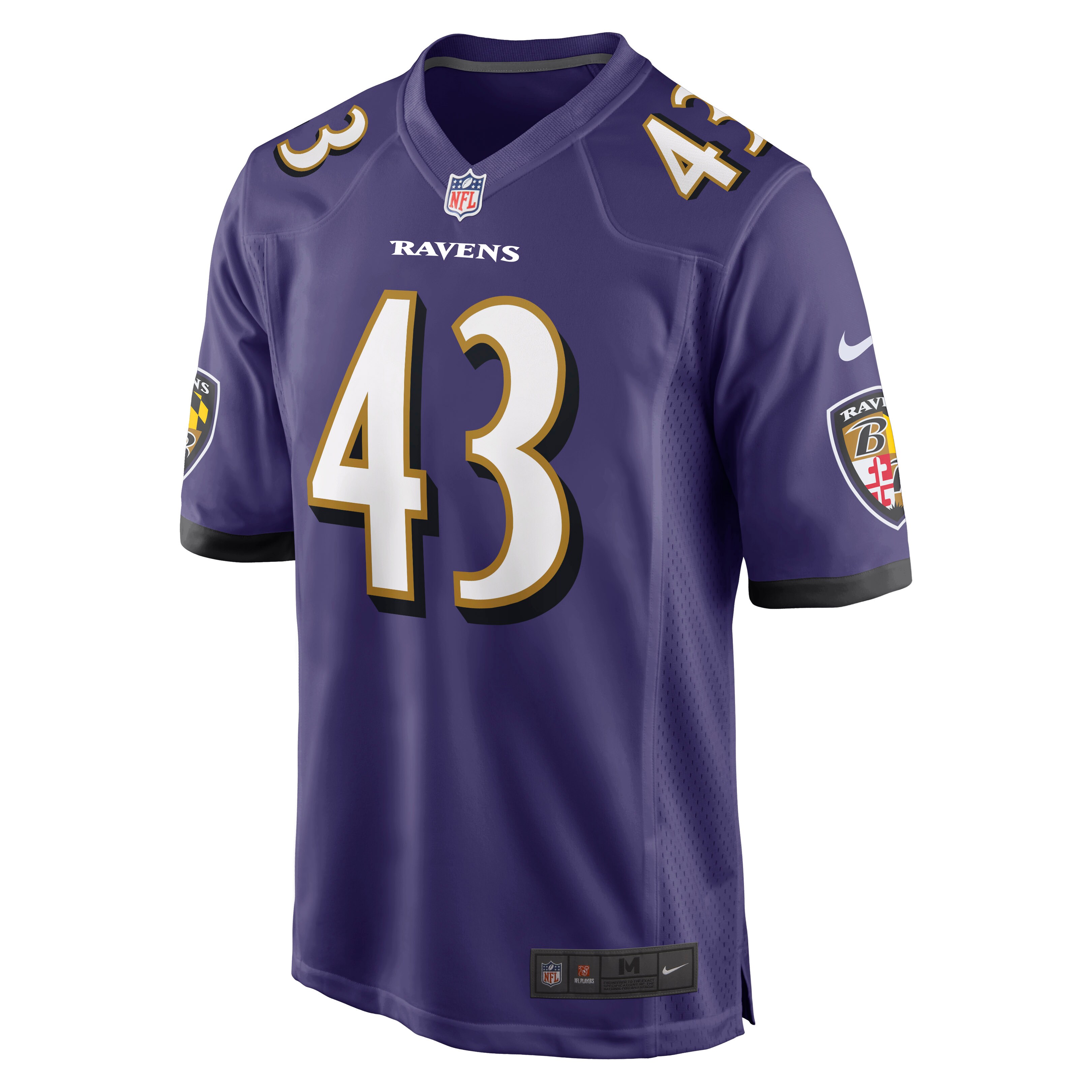 Baltimore Ravens Justice Hill Purple Game NFL Jersey Men's