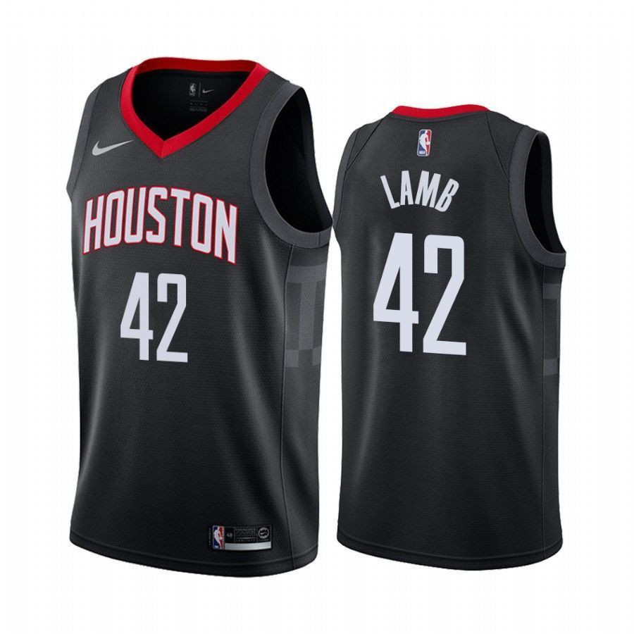 Anthony Lamb Houston Rockets Statet Edition Black 42 NBA Jersey Men's
