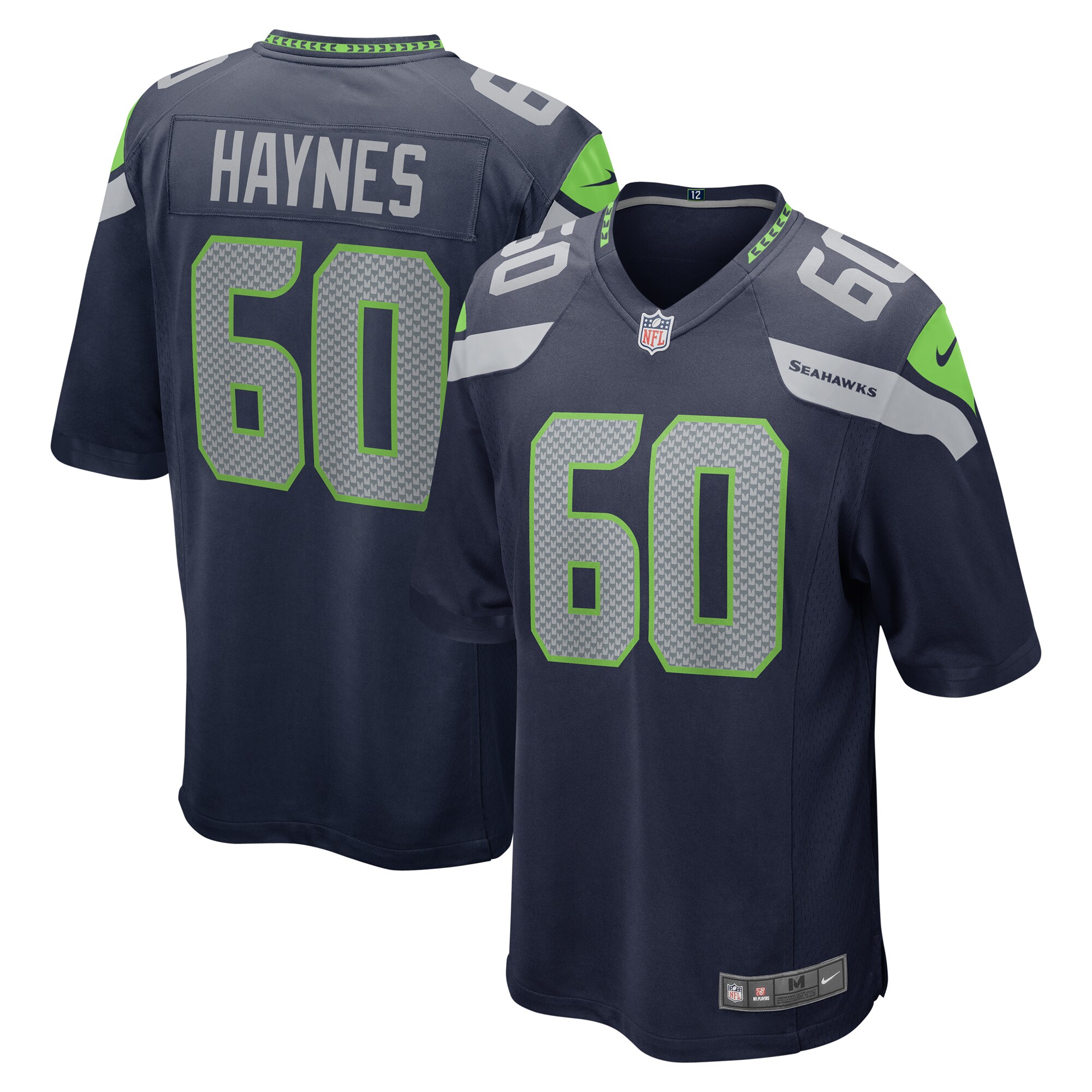 Seattle Seahawks Phil Haynes College Navy Game NFL Jersey Men's