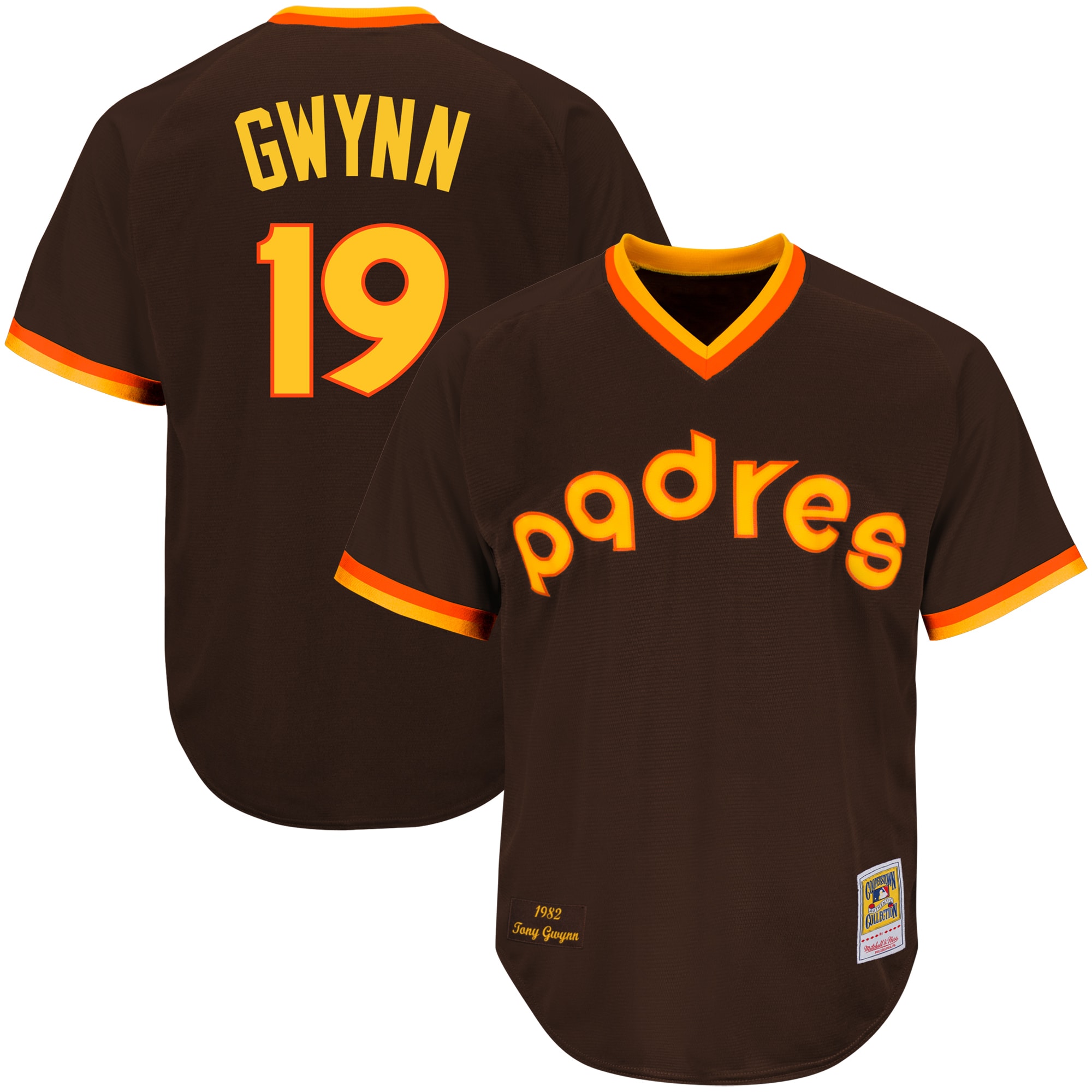 San Diego Padres Tony Gwynn Mitchell Ness Brown MLB Jersey Men's