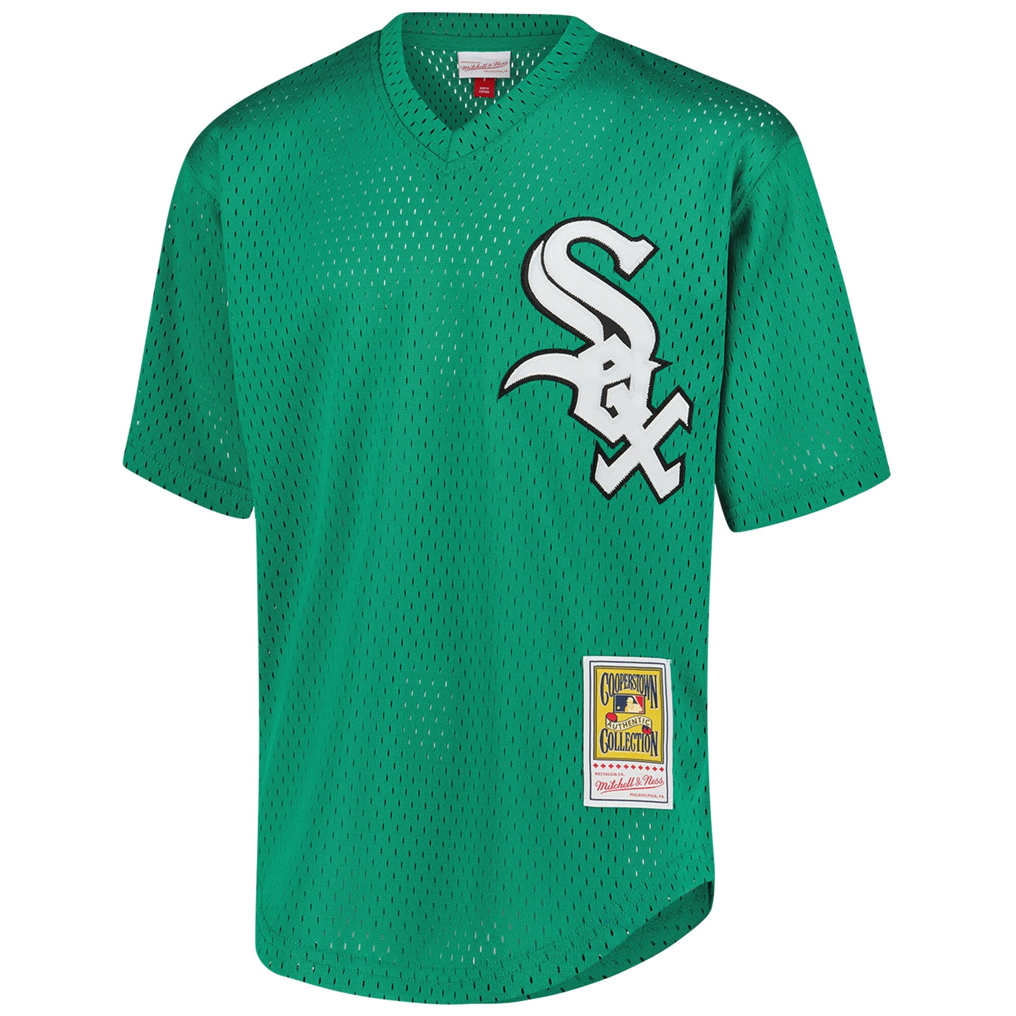 Chicago White Sox Frank Thomas Mitchell Ness Green Cooperstown Collection Mesh Batting Practice MLB Jersey Youth