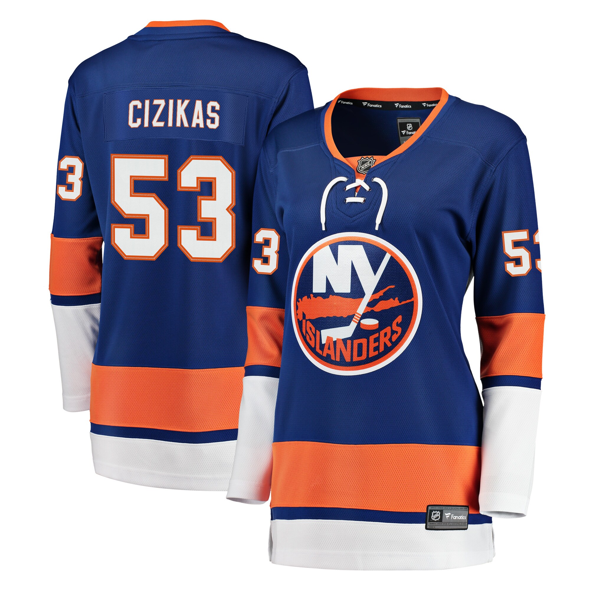 New York Islanders Casey Cizikas Royal Breakaway Player NHL Jersey Women's