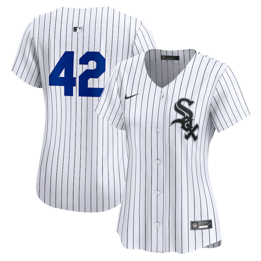 Chicago White Sox 2024 Jackie Robinson Day Home Limited White MLB Jersey Women's