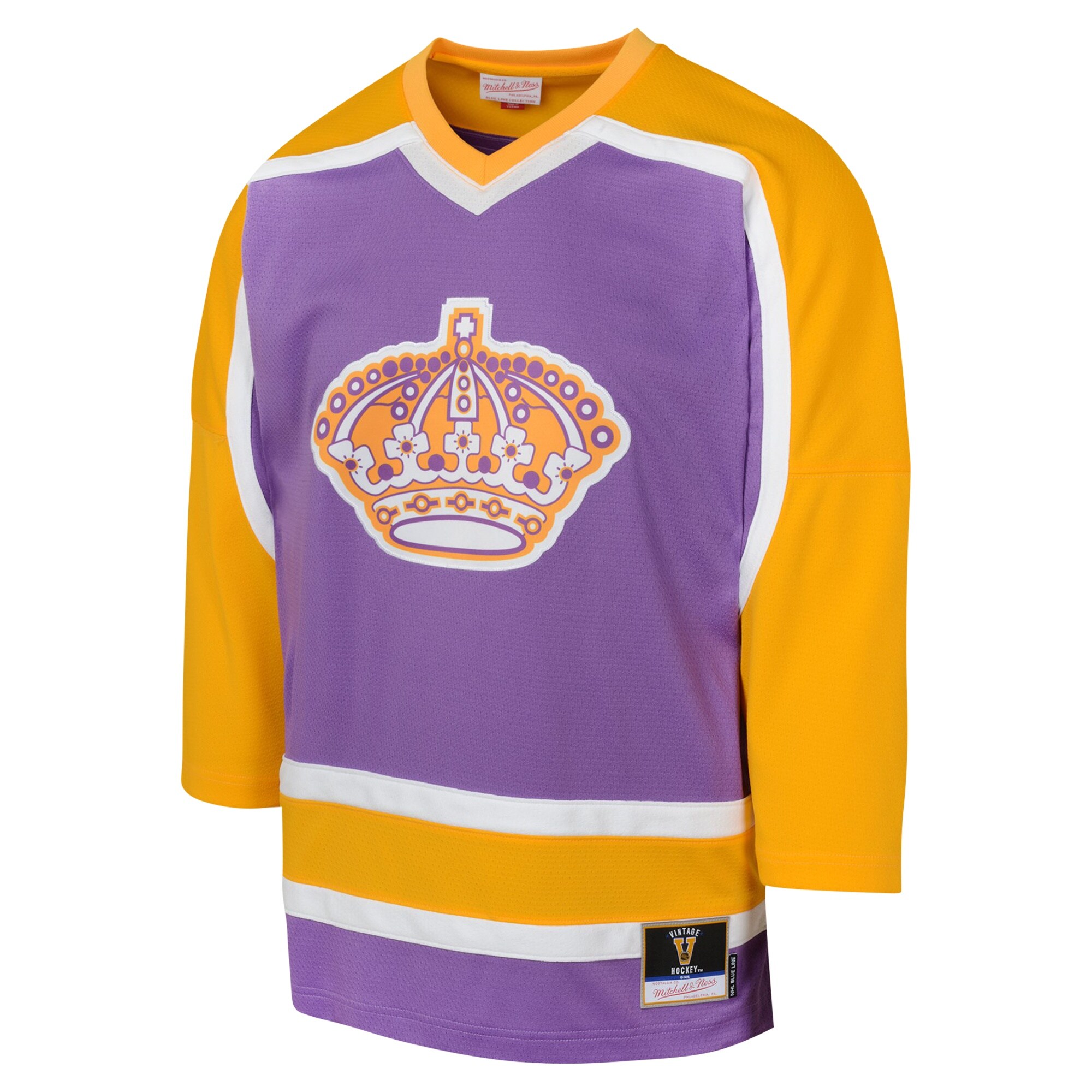 Los Angeles Kings Mitchell Ness Purple 1980 Blue Line NHL Jersey Youth