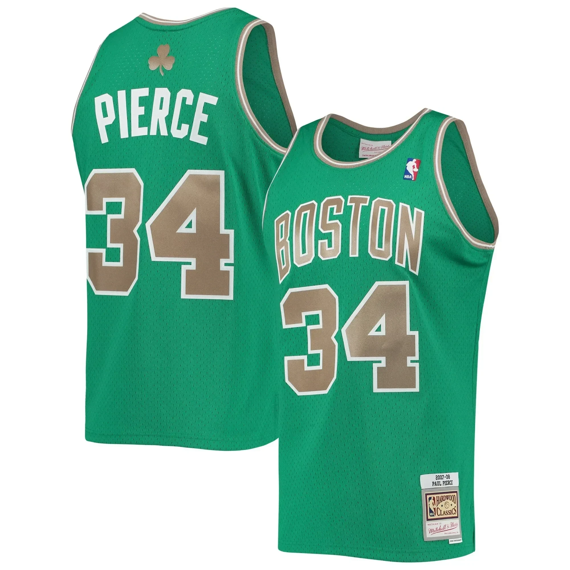 Paul Pierce Boston Celtics Mitchell Ness Hardwood Classics Swingman Kelly Green NBA Jersey Men's