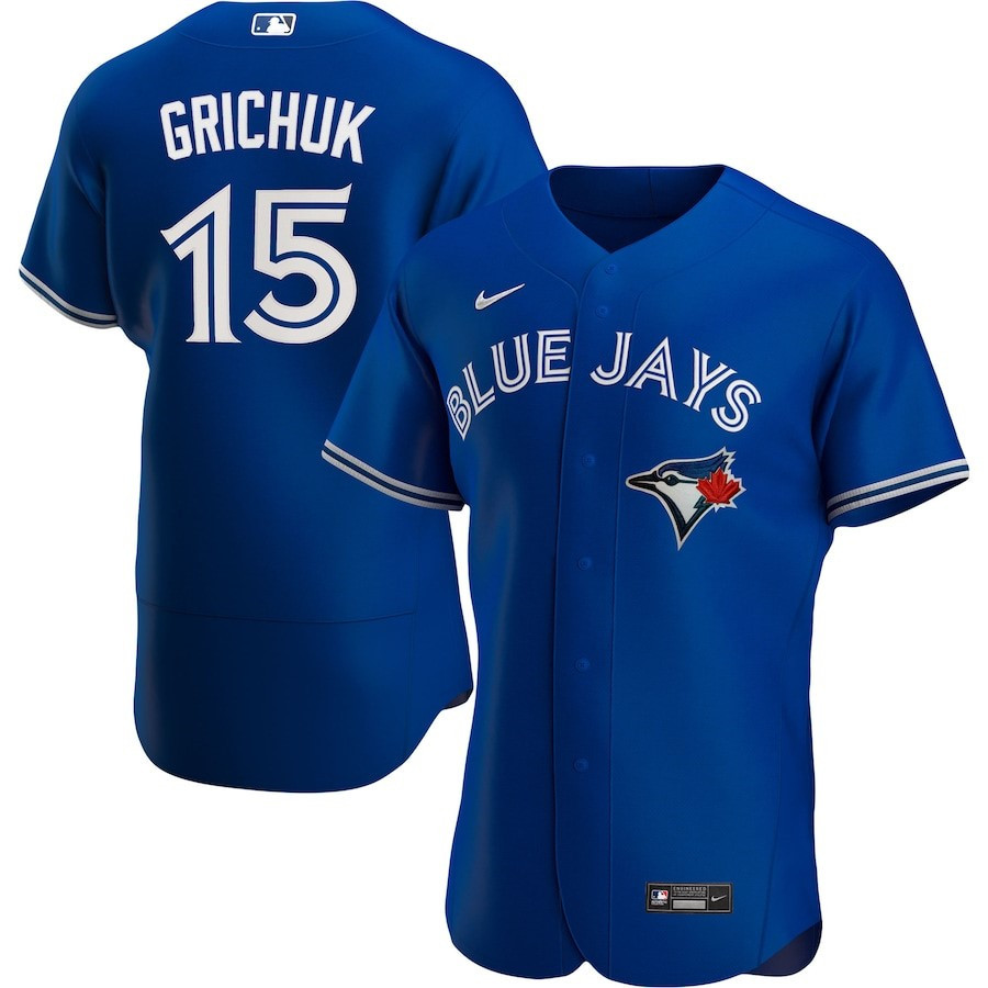 Randal Grichuk 15 Toronto Blue Jays Alternate Player Elite Royal MLB Jersey Men's