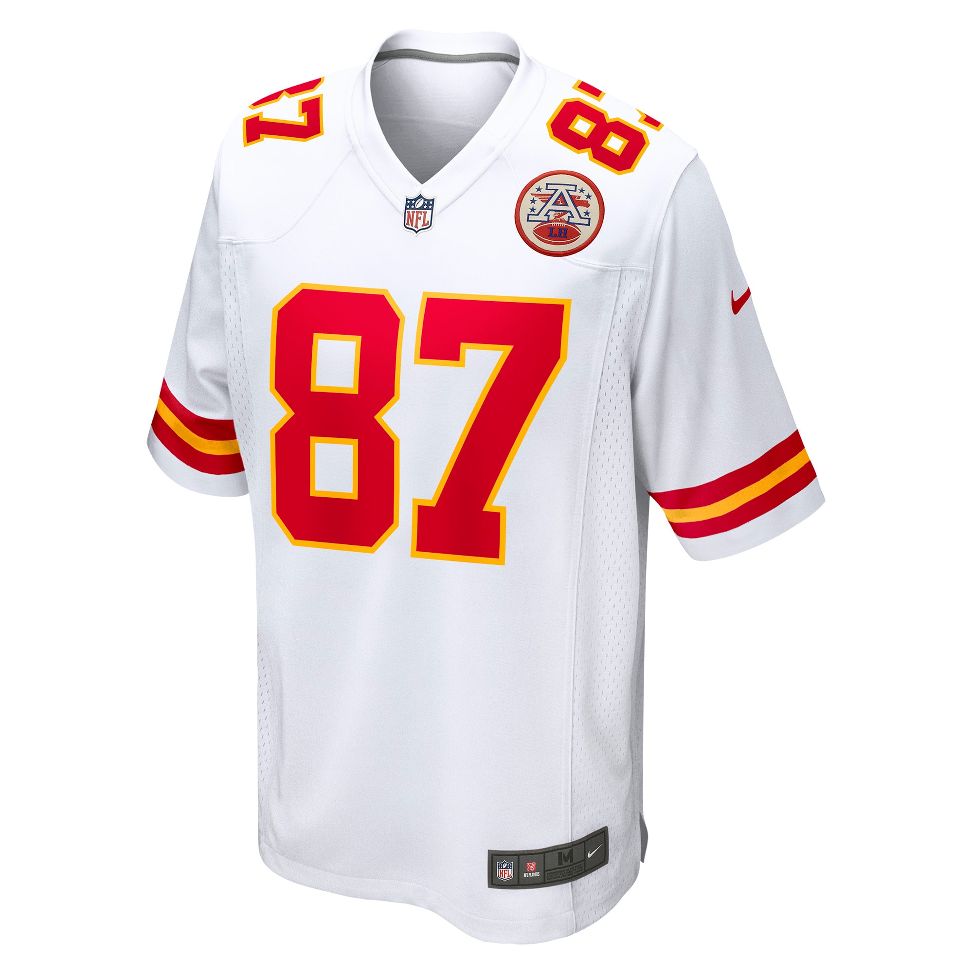 Kansas City Chiefs Travis Kelce White Player Game NFL Jersey Men's