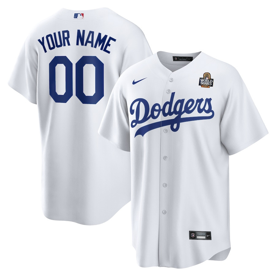 Los Angeles Dodgers 2024 World Series Home Custom White MLB Jersey Men's