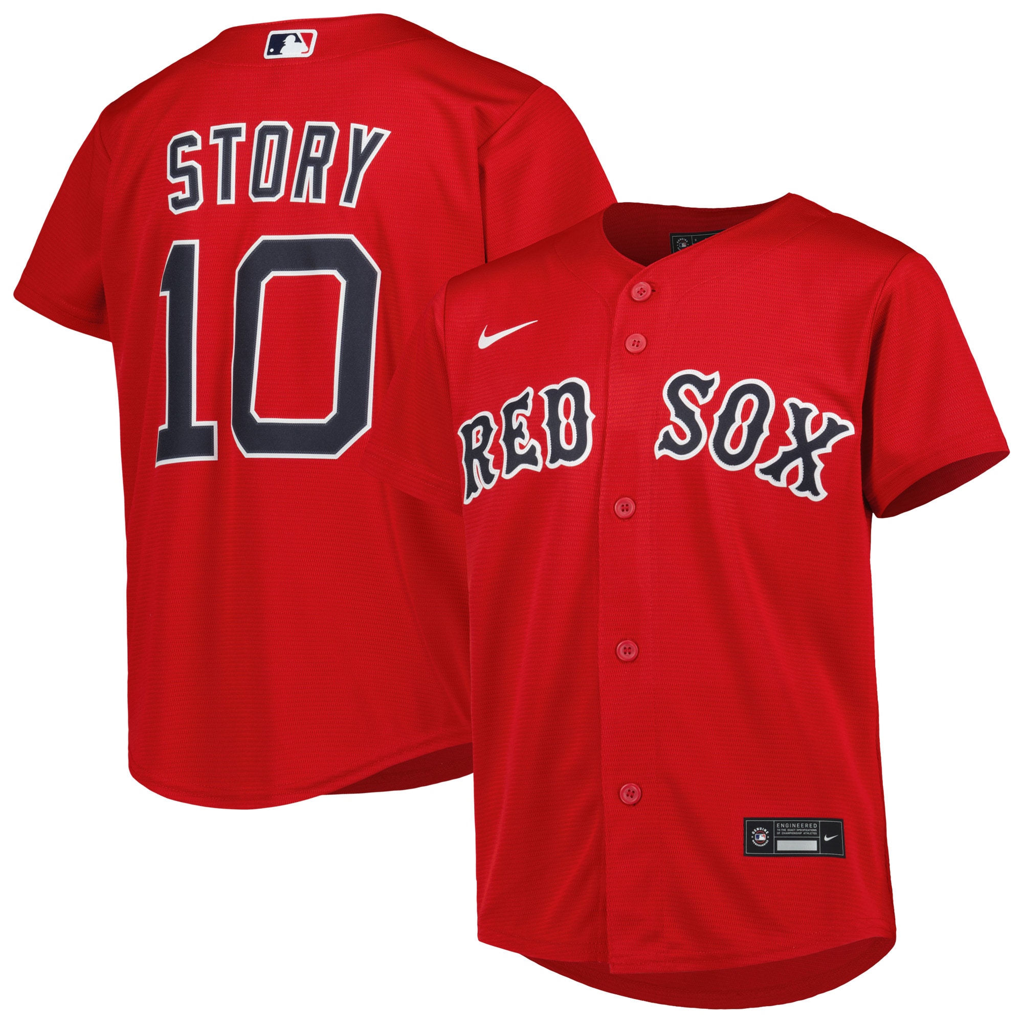 Boston Red Sox Trevor Story Red Alternate Player MLB Jersey Youth