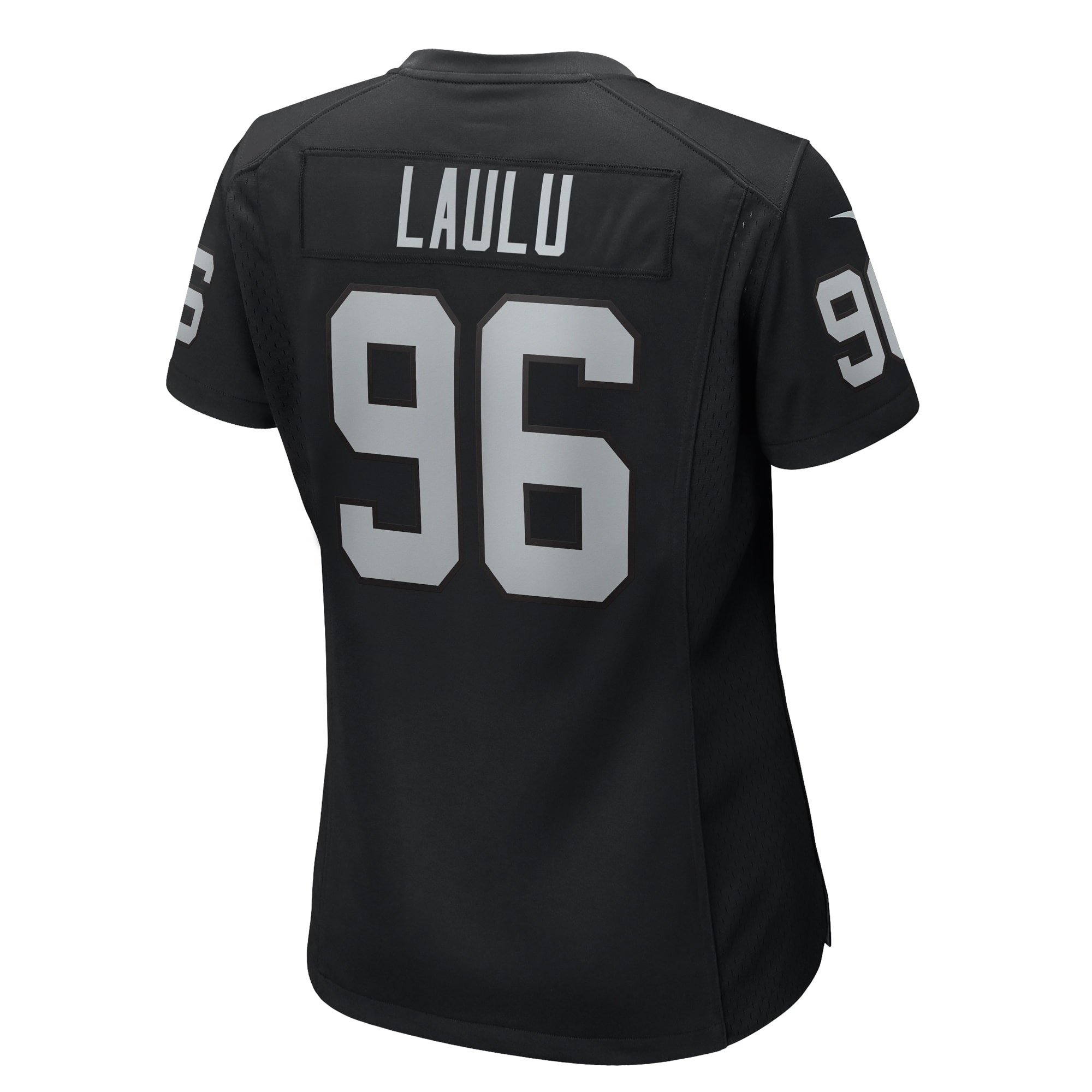 Las Vegas Raiders Jonah Laulu Black Game NFL Jersey Women's