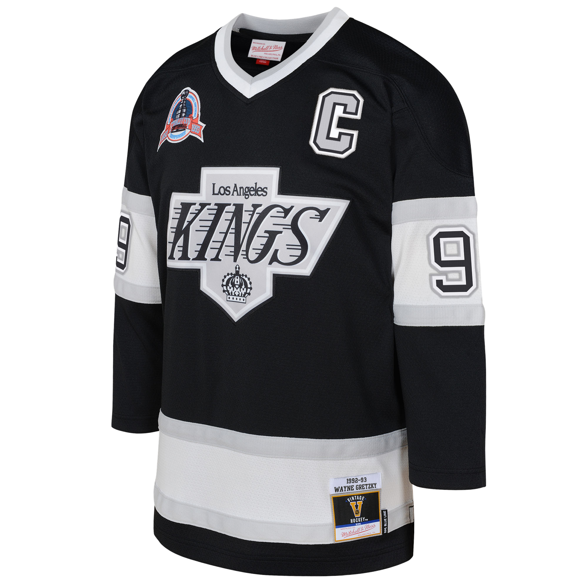 Preschool Los Angeles Kings Wayne Gretzky Mitchell Ness Black 1992/93 Blue Line 2.0 Player NHL Jersey Men's
