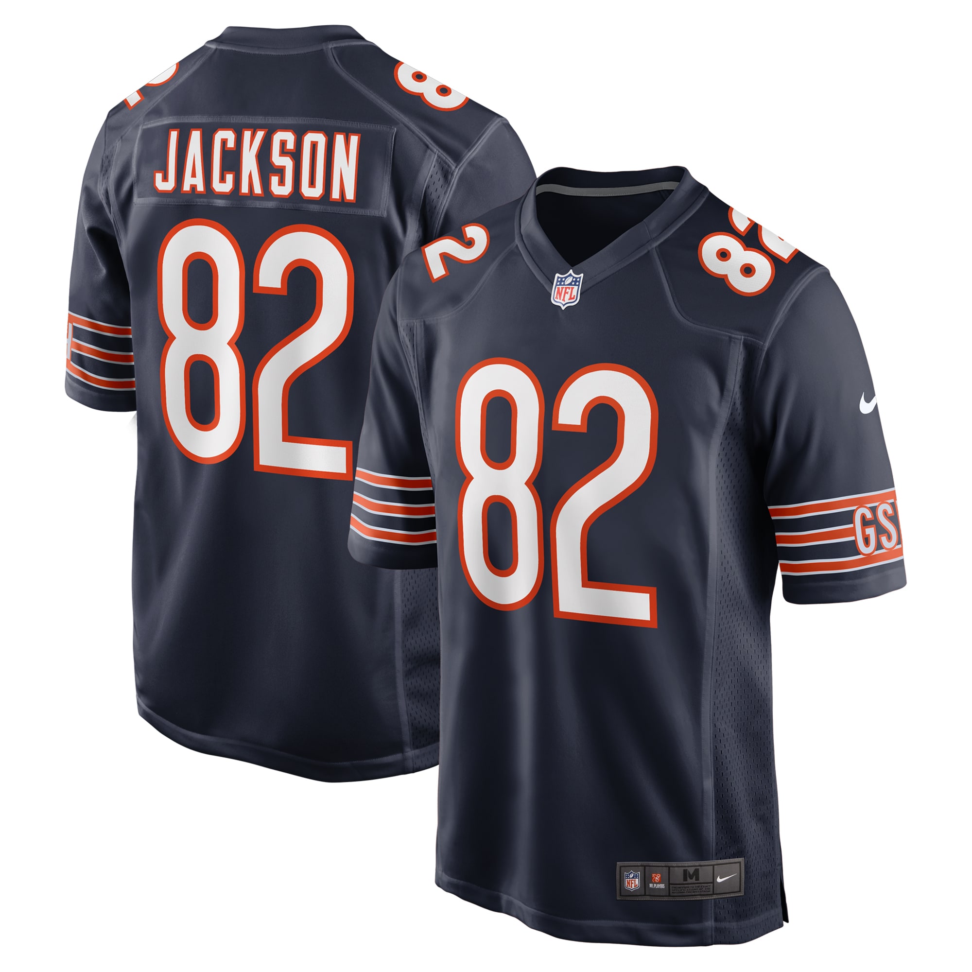 Chicago Bears John Jackson Navy Game NFL Jersey Men's