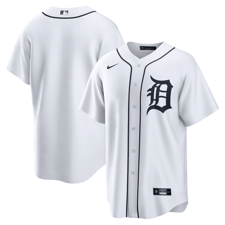 Detroit Tigers Home White MLB Jersey Men's