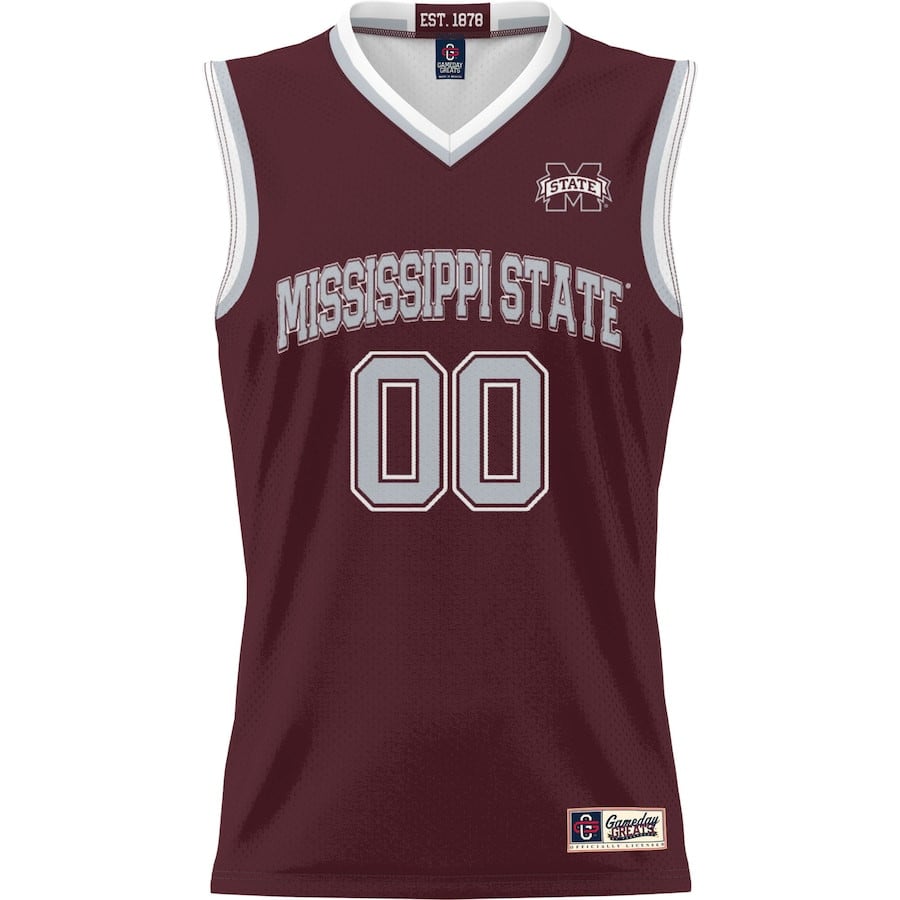 Mississippi State Bulldogs NIL Custom Maroon NCAA Jersey Men's