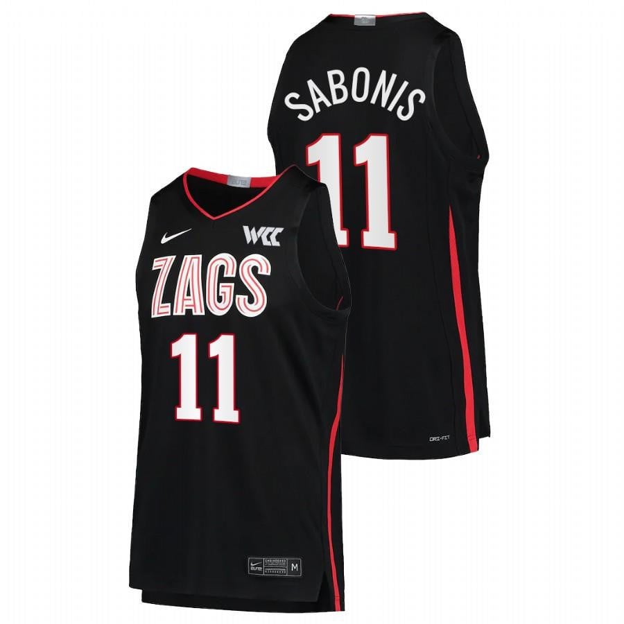 Gonzaga Bulldogs Domantas Sabonis 11 Black College NCAA Jersey Men's