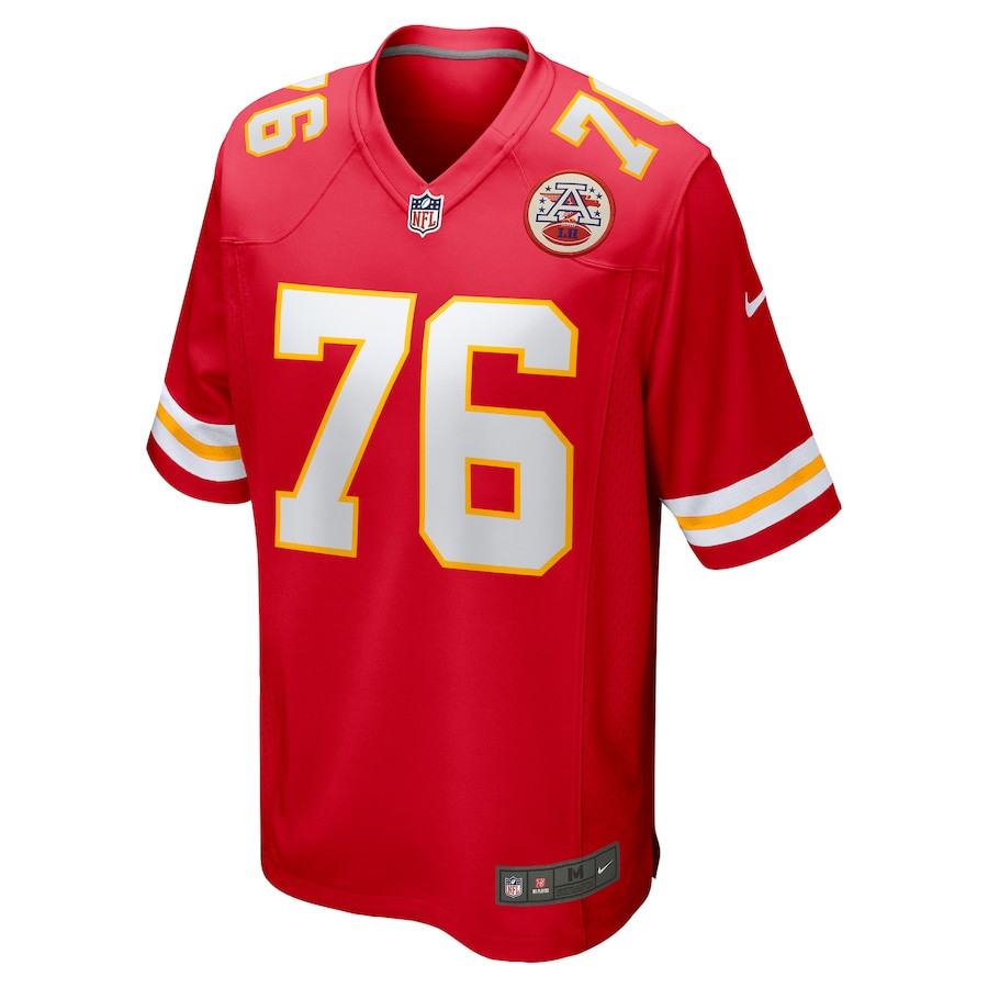 Kingsley Suamataia 76 Kansas City Chiefs Game Red NFL Jersey Men's