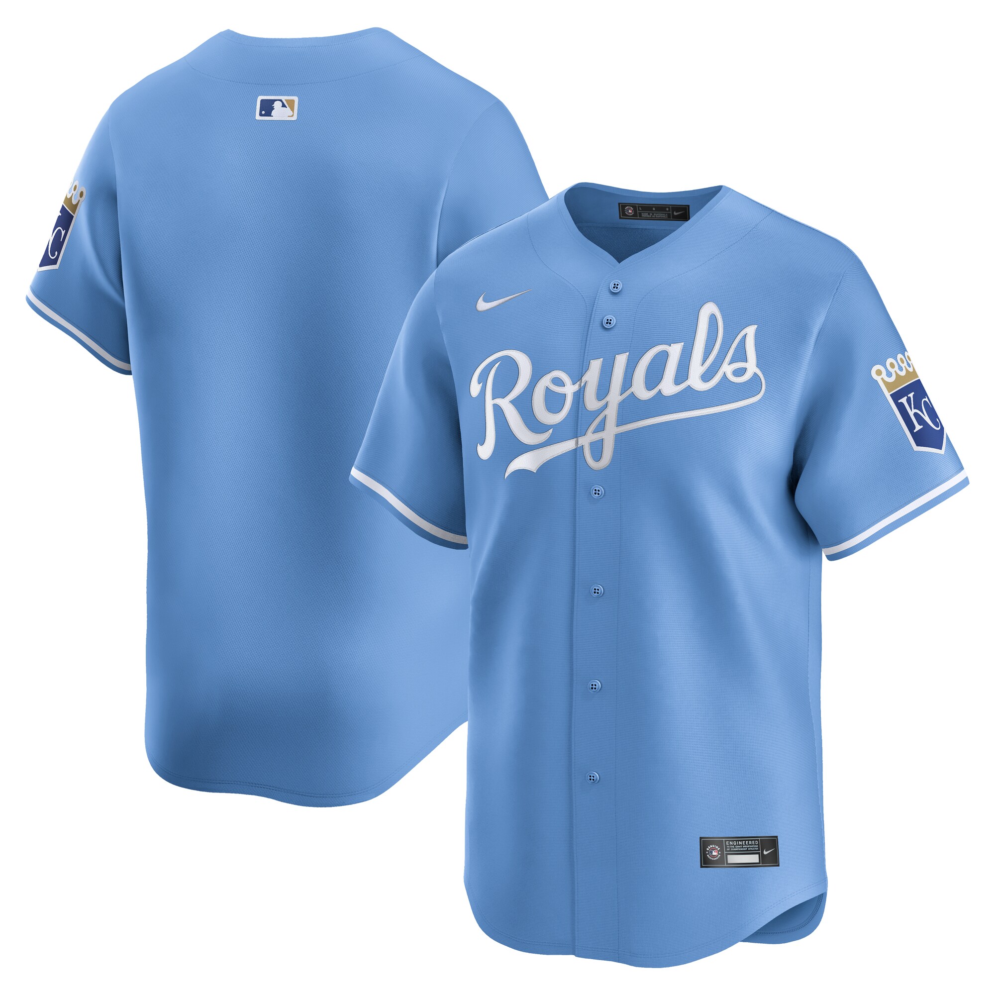 Kansas City Royals Light Blue Alternate Limited MLB Jersey Men's