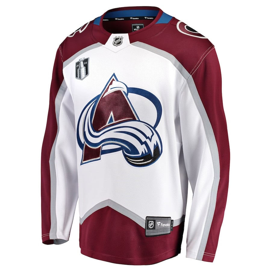 Colorado Avalanche Away 2022 Stanley Cup Final Breakaway White NHL Jersey Men's