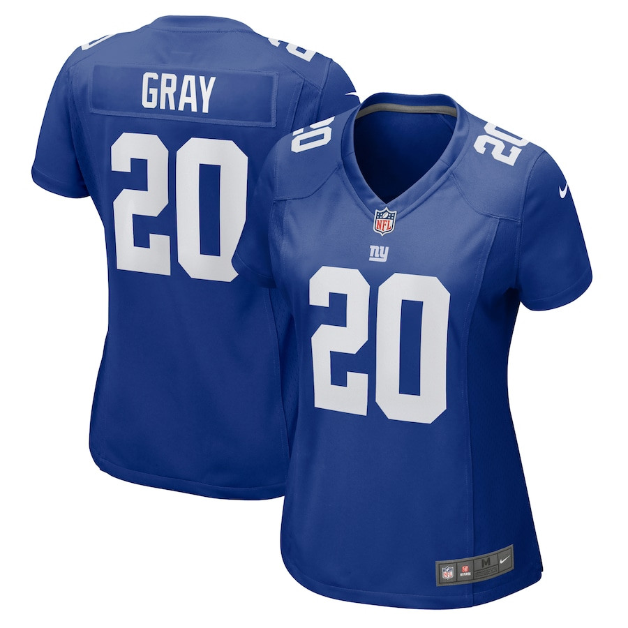 Eric Gray 20 New York Giants Game Royal NFL Jersey Women's
