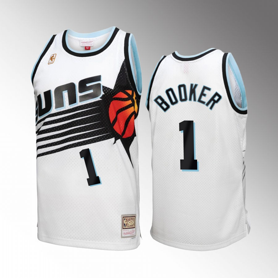 Phoenix Suns Devin Booker White Reload 3.0 Mitchell Ness NBA Jersey Men's