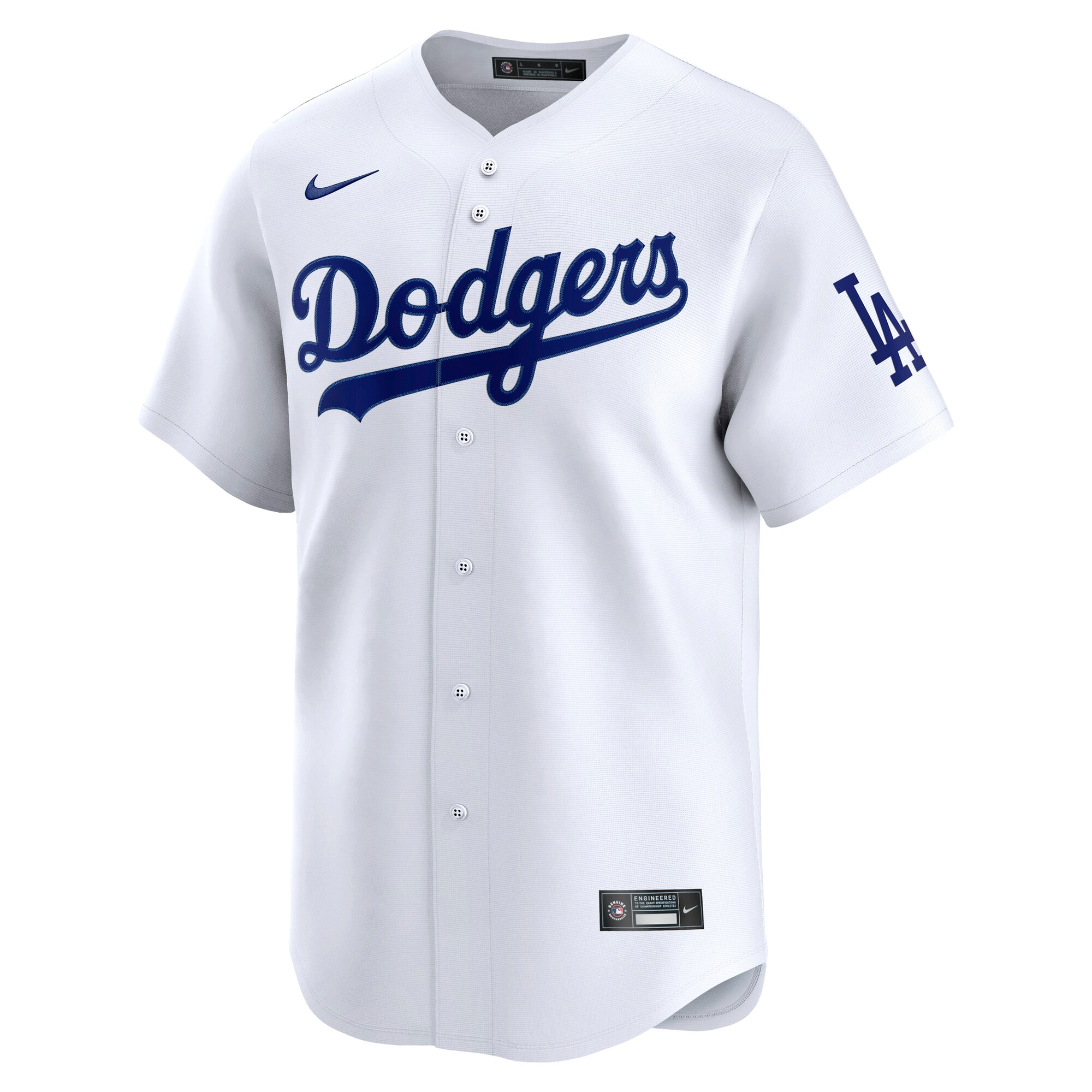 Los Angeles Dodgers White Home Limited MLB Jersey Men's