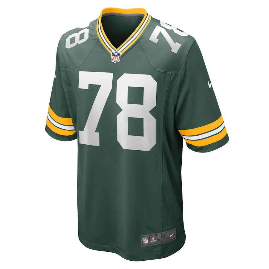 Luke Tenuta 78 Green Bay Packers Home Game Green NFL Jersey Men's