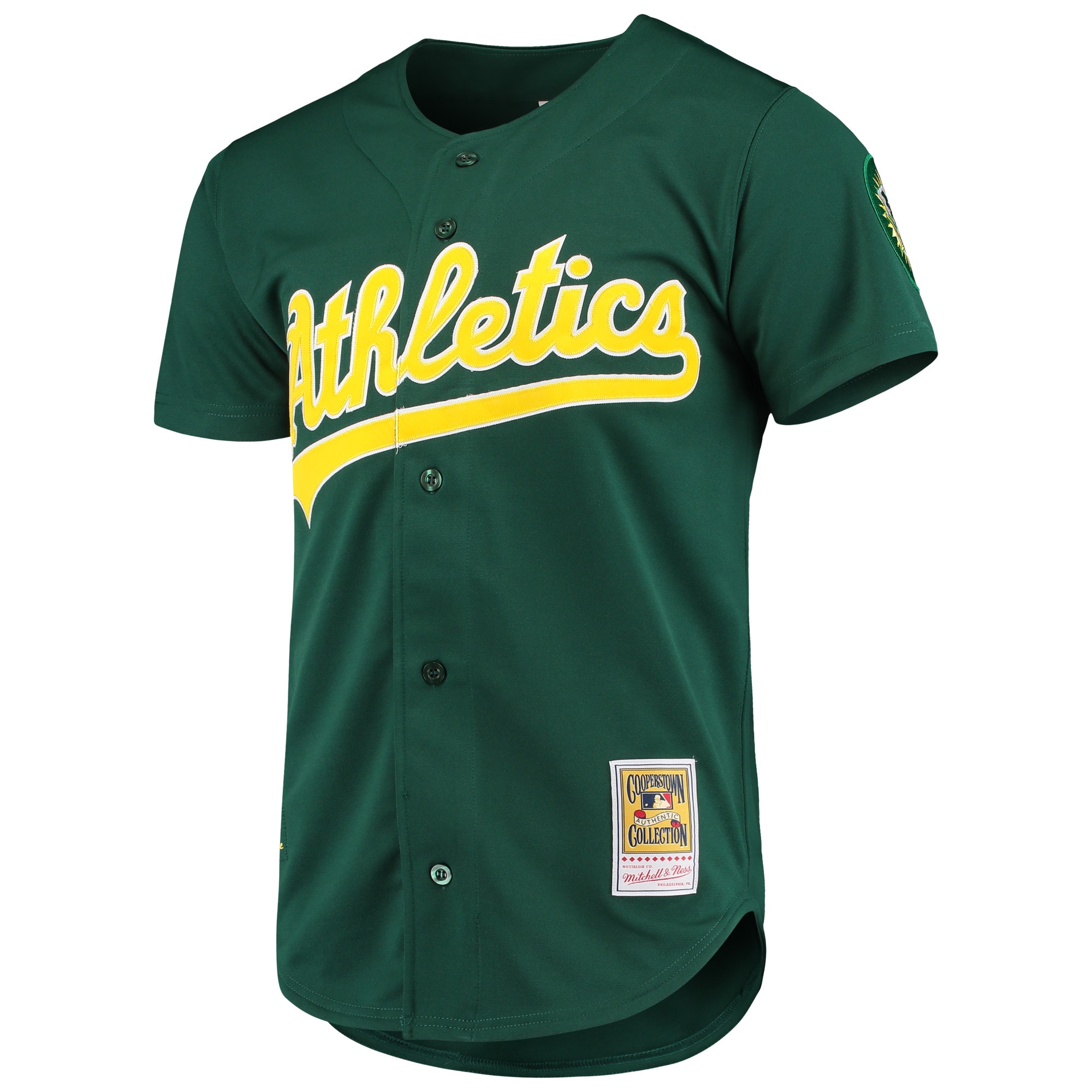 Oakland Athletics Mark McGwire Mitchell Ness Green 1997 Cooperstown Collection MLB Jersey Men's
