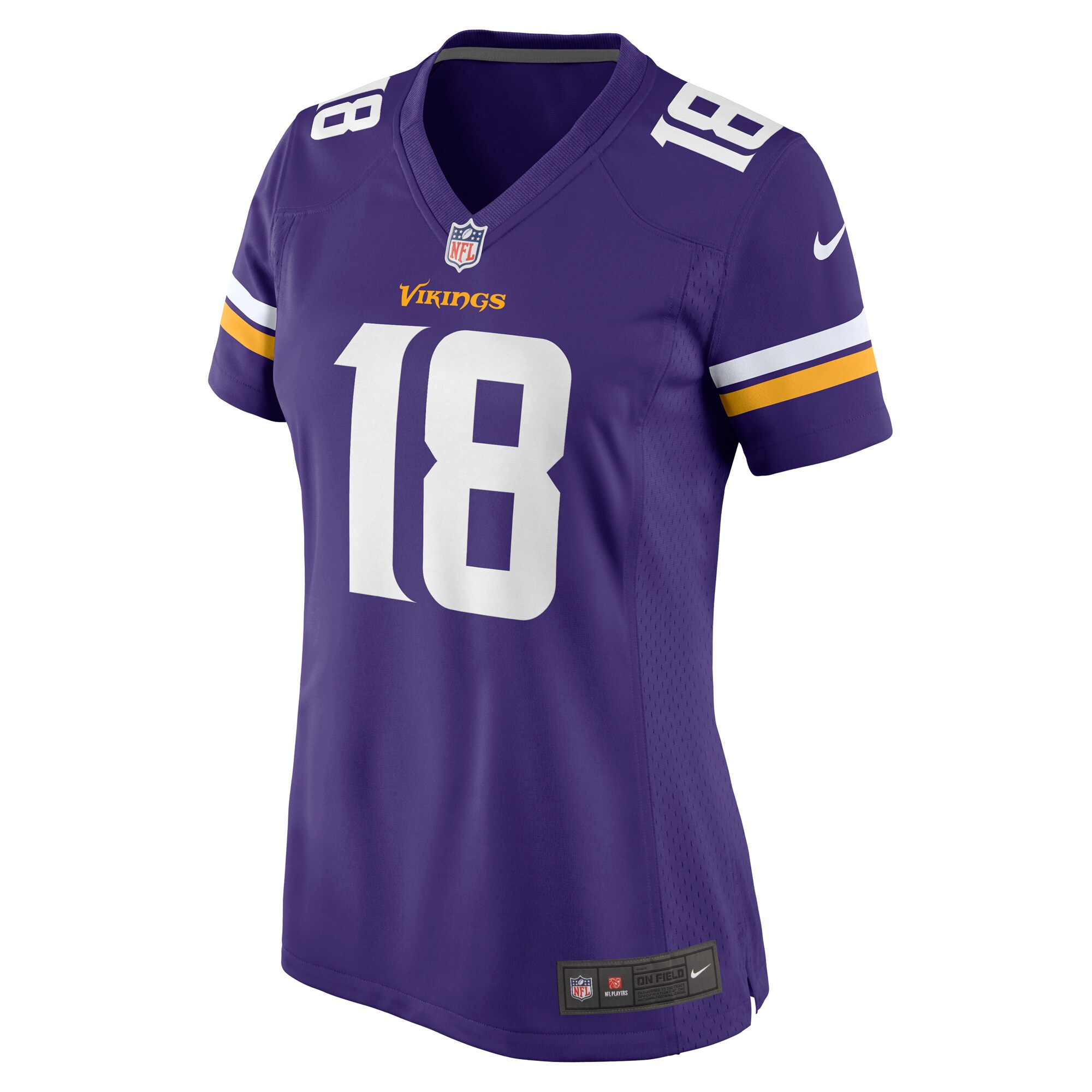 Minnesota Vikings Justin Jefferson Purple Game NFL Jersey Women's