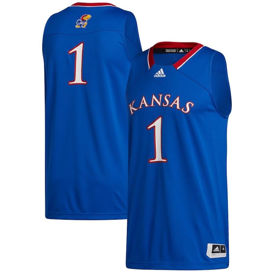 Kansas Jayhawks Swingman Royal #1 NCAA Jersey Men's
