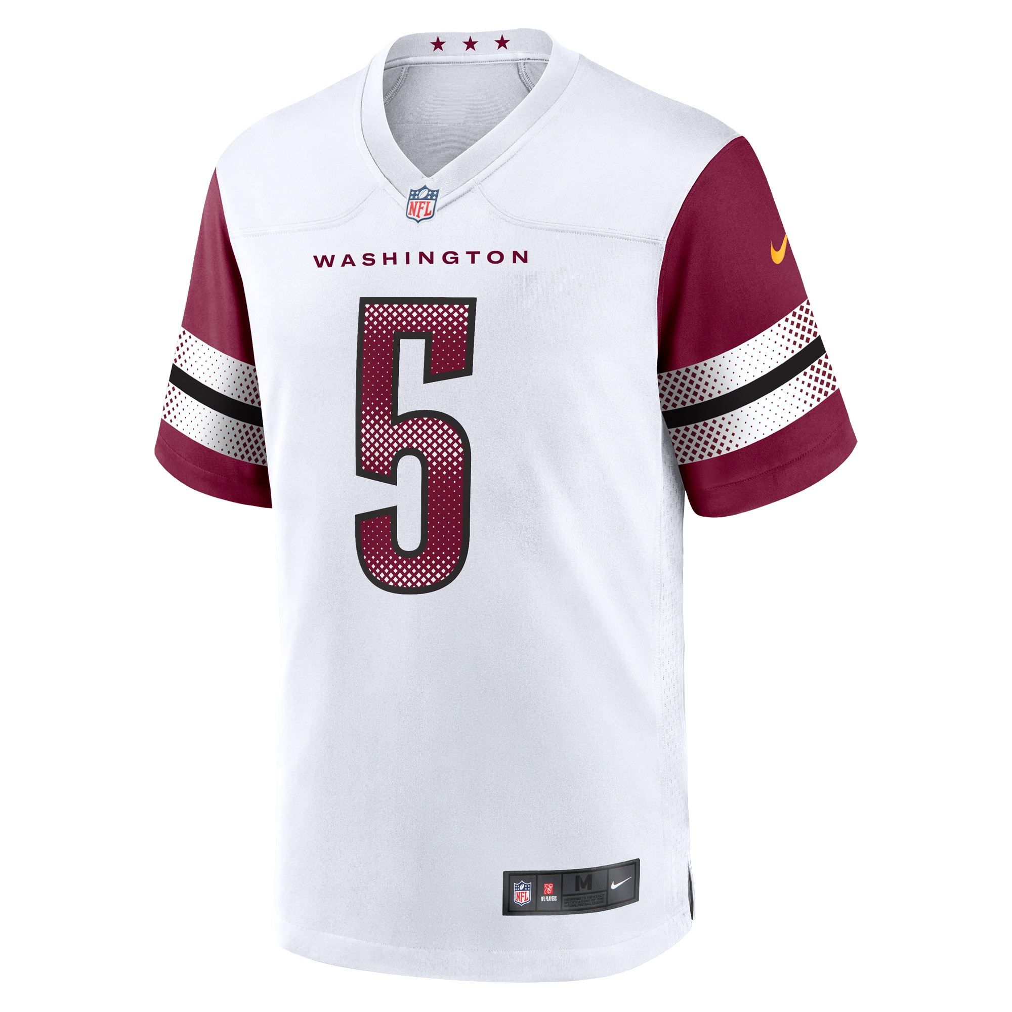 Washington Commanders Jayden Daniels White Player Game NFL Jersey Men's