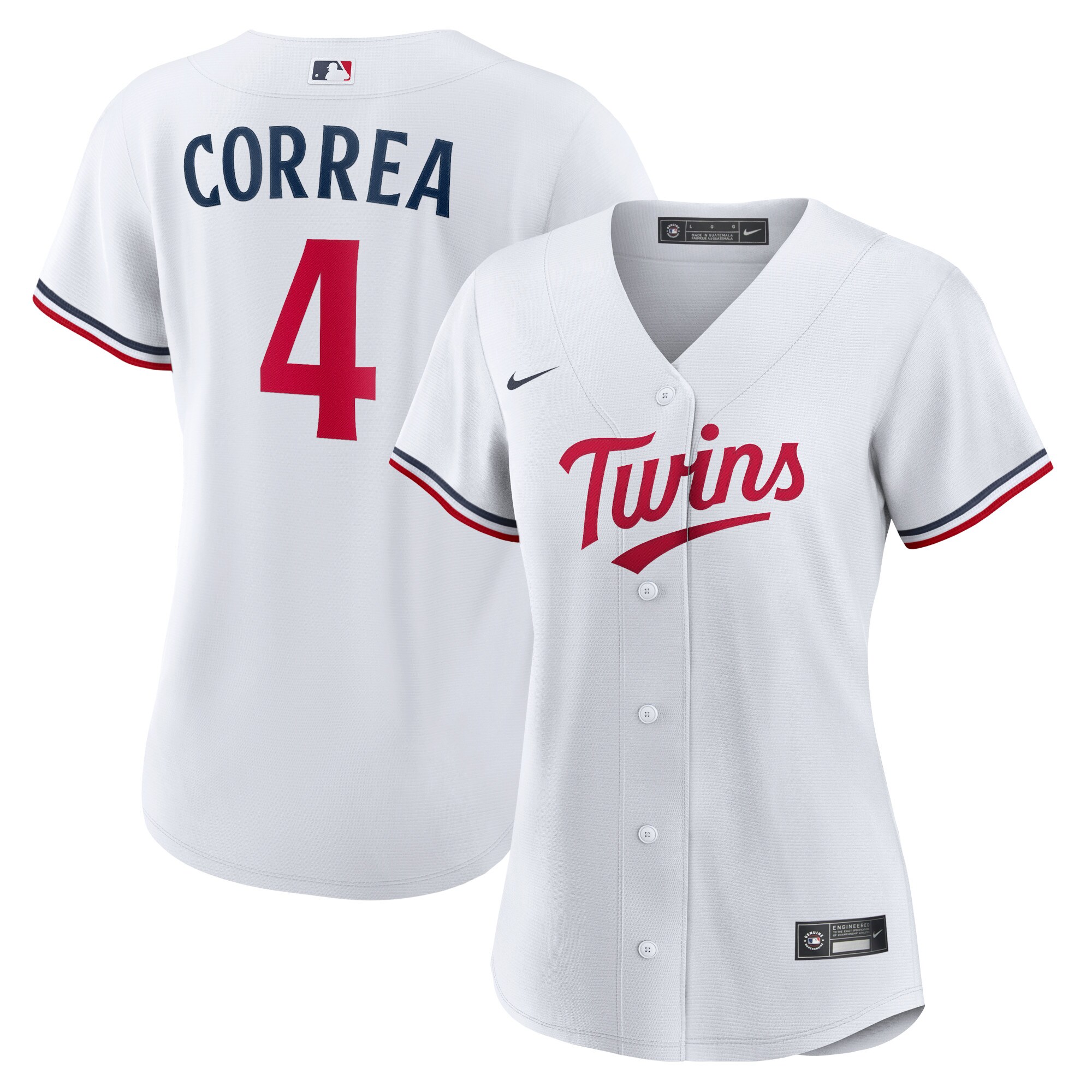 Minnesota Twins Carlos Correa White Home Player MLB Jersey Women's