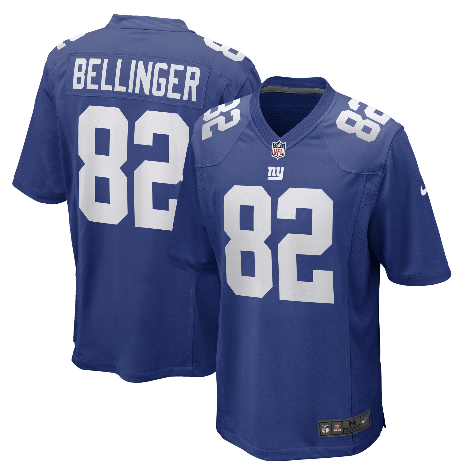New York Giants Daniel Bellinger Royal Game Player NFL Jersey Men's