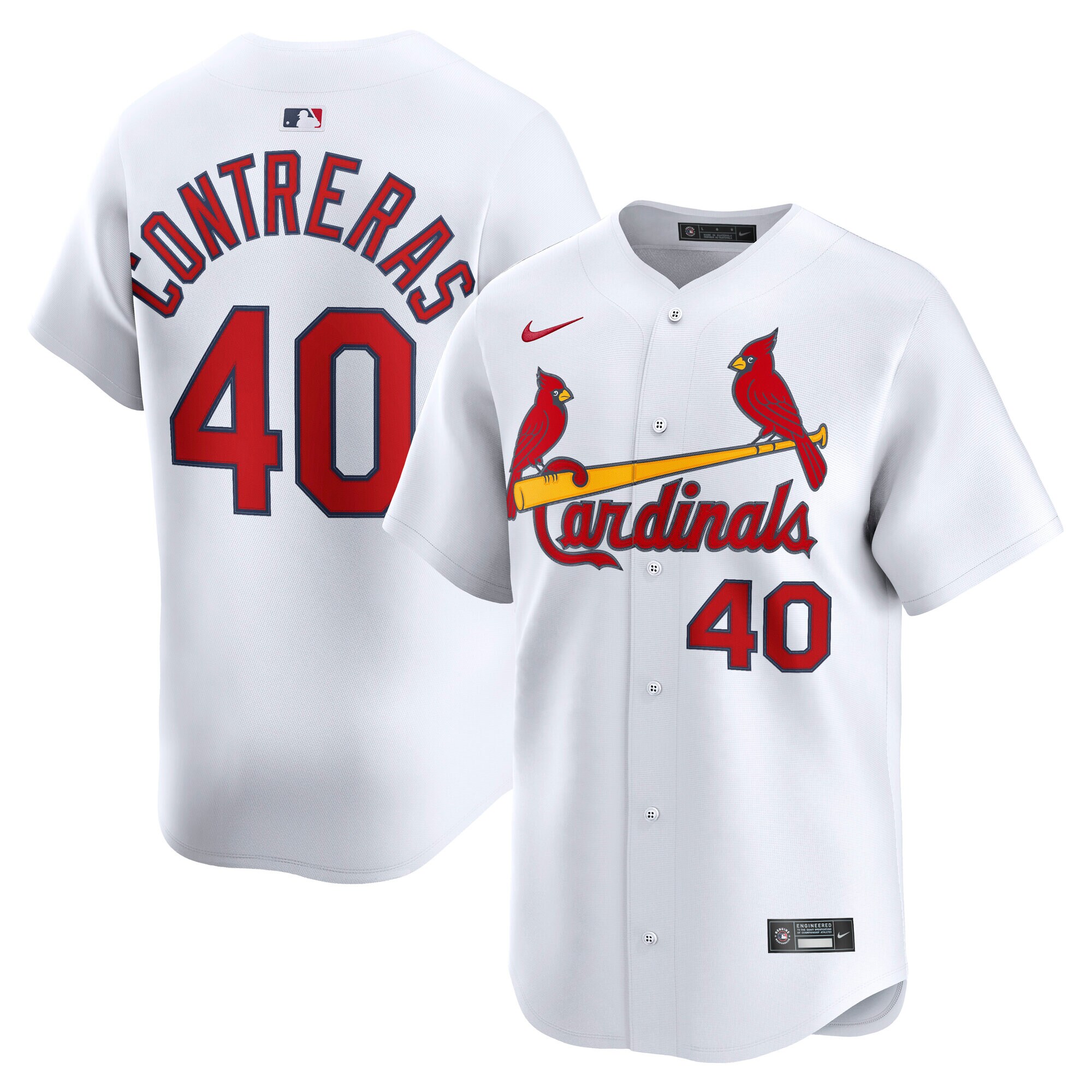 St. Louis Cardinals Willson Contreras White Home Limited Player MLB Jersey Men's