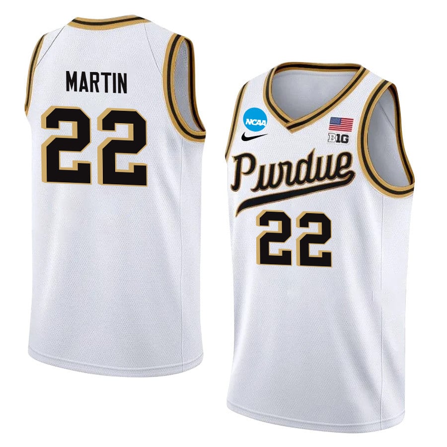 Chase Martin 22 Purdue Boilermakers 2024 White Unisex NCAA Jersey Unisex