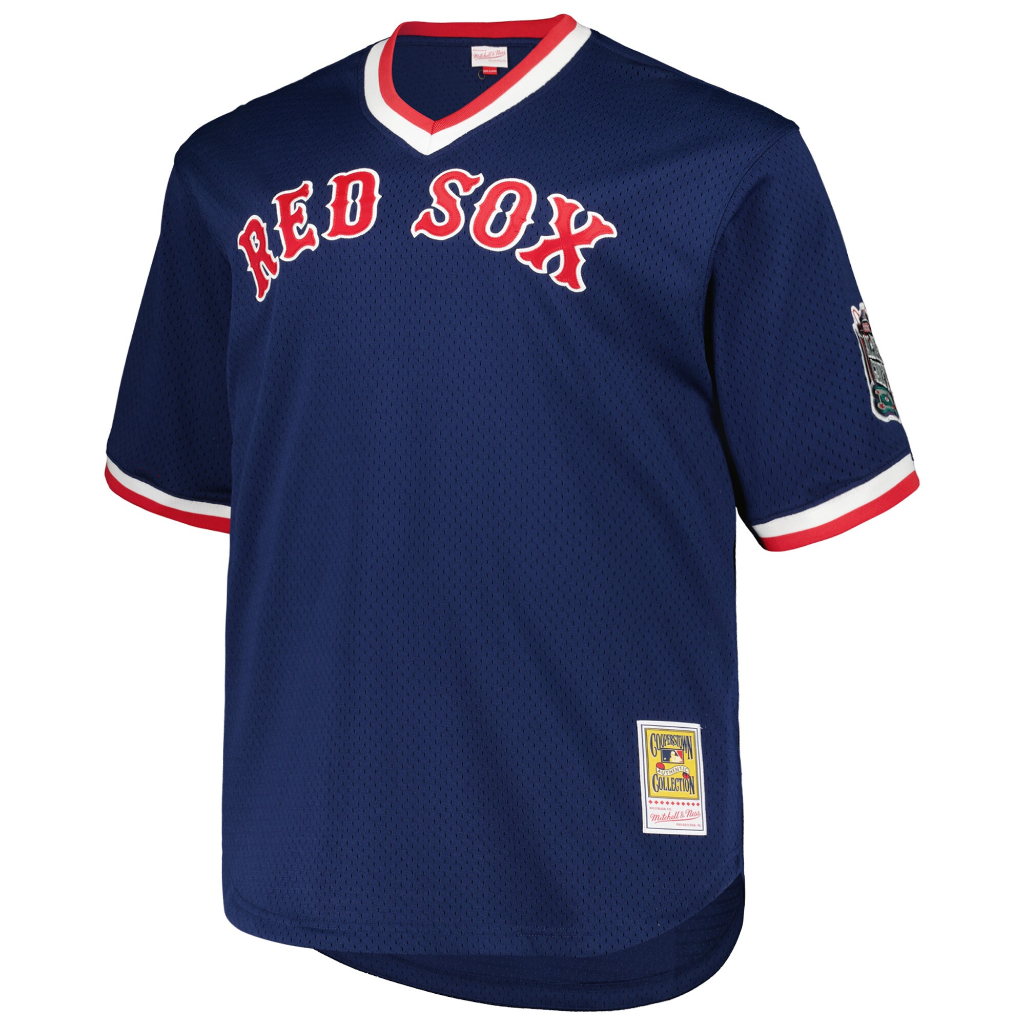 Boston Red Sox Pedro Martinez Mitchell Ness Navy 1999 Cooperstown Collection Mesh Pullover MLB Jersey Men's