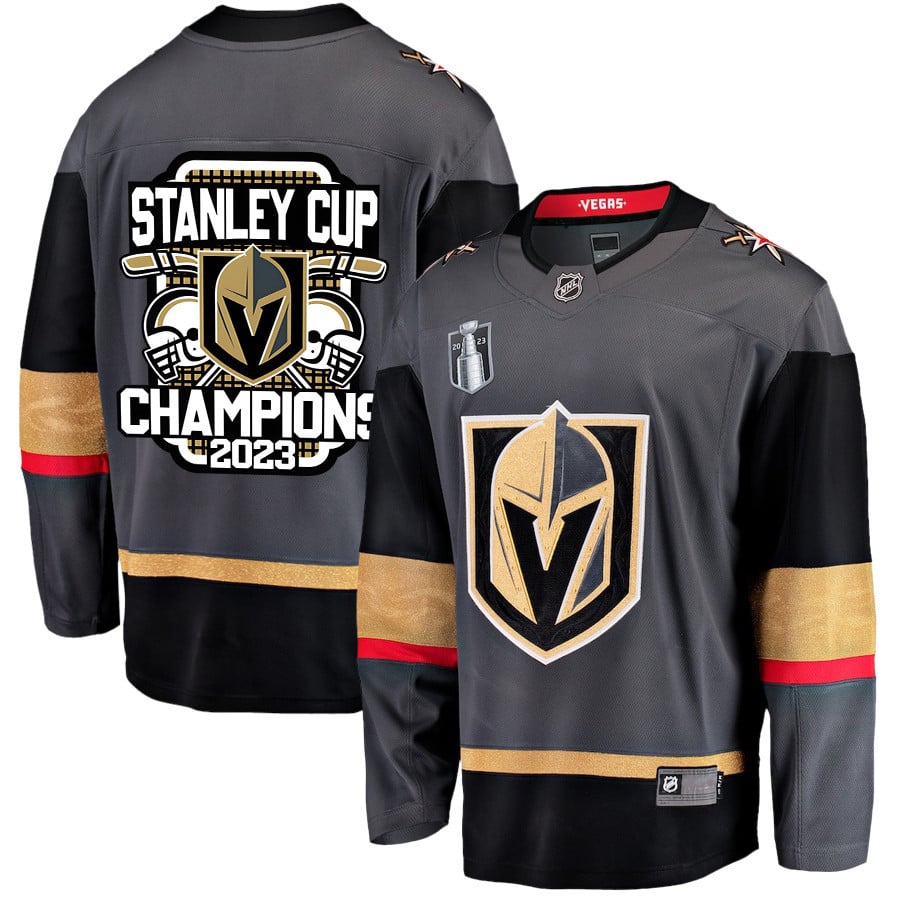 Vegas Golden Knights Crowned Champions 2023 Stanley Cup Black NHL Jersey Men's