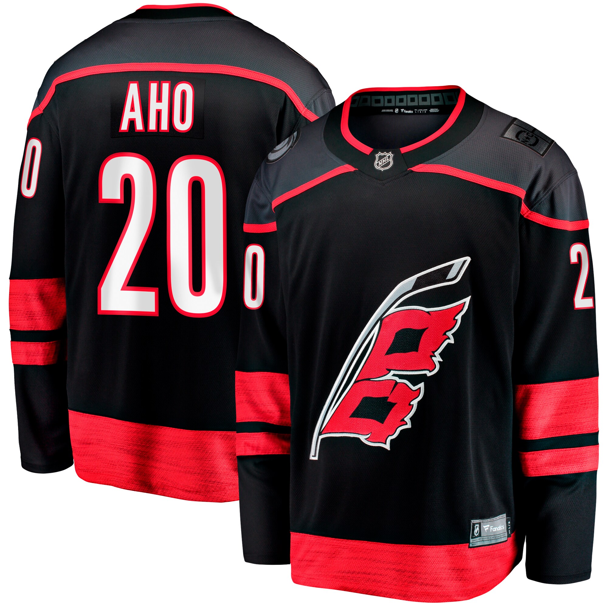 Carolina Hurricanes Sebastian Aho Black Home Breakaway NHL Jersey Men's