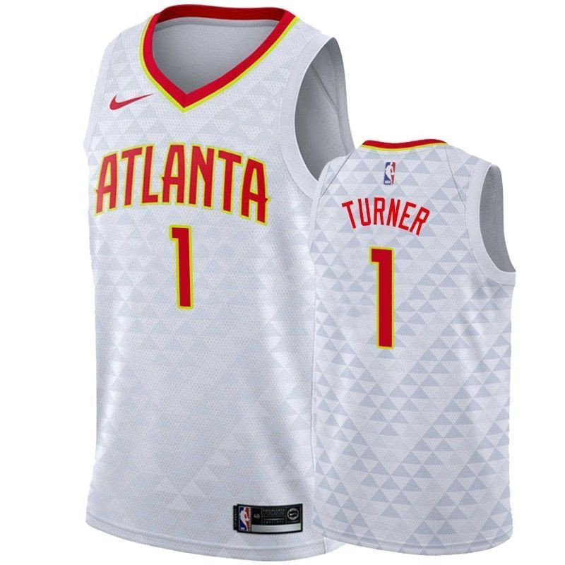 Atlanta Hawks Evan Turner 1 Association NBA Jersey Men's