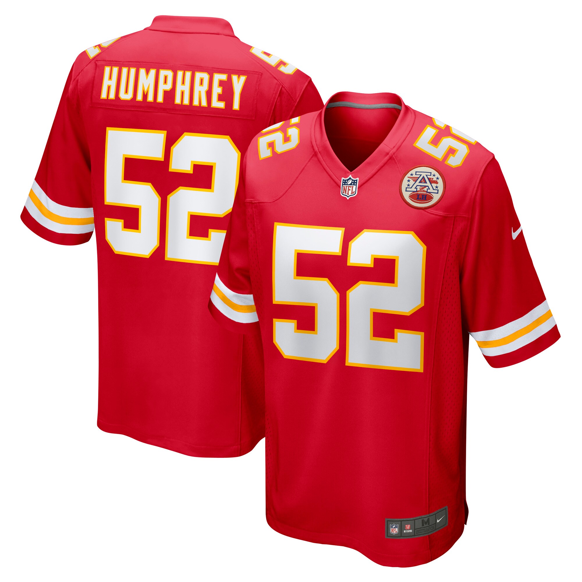 Kansas City Chiefs Creed Humphrey Red Game NFL Jersey Men's